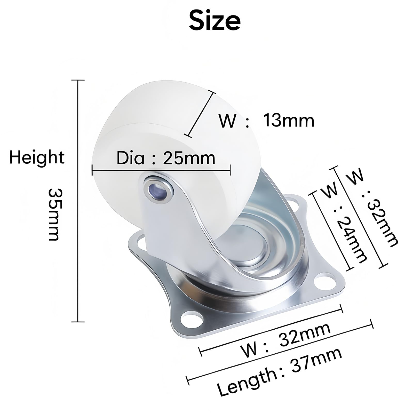Ruota girevole - 7200 series - HAMILTON CASTER - con piastra girevole / per carichi pesanti / doppia