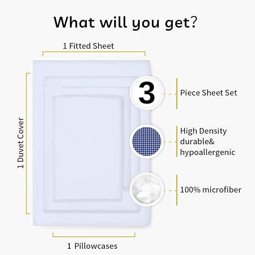 Miniatura 7 de NIYAKA Sábanas de montaña de nieve tamaño individual, juego de sábanas de dibujos animados, decoración de dormitorio, sábanas y fundas de almohada