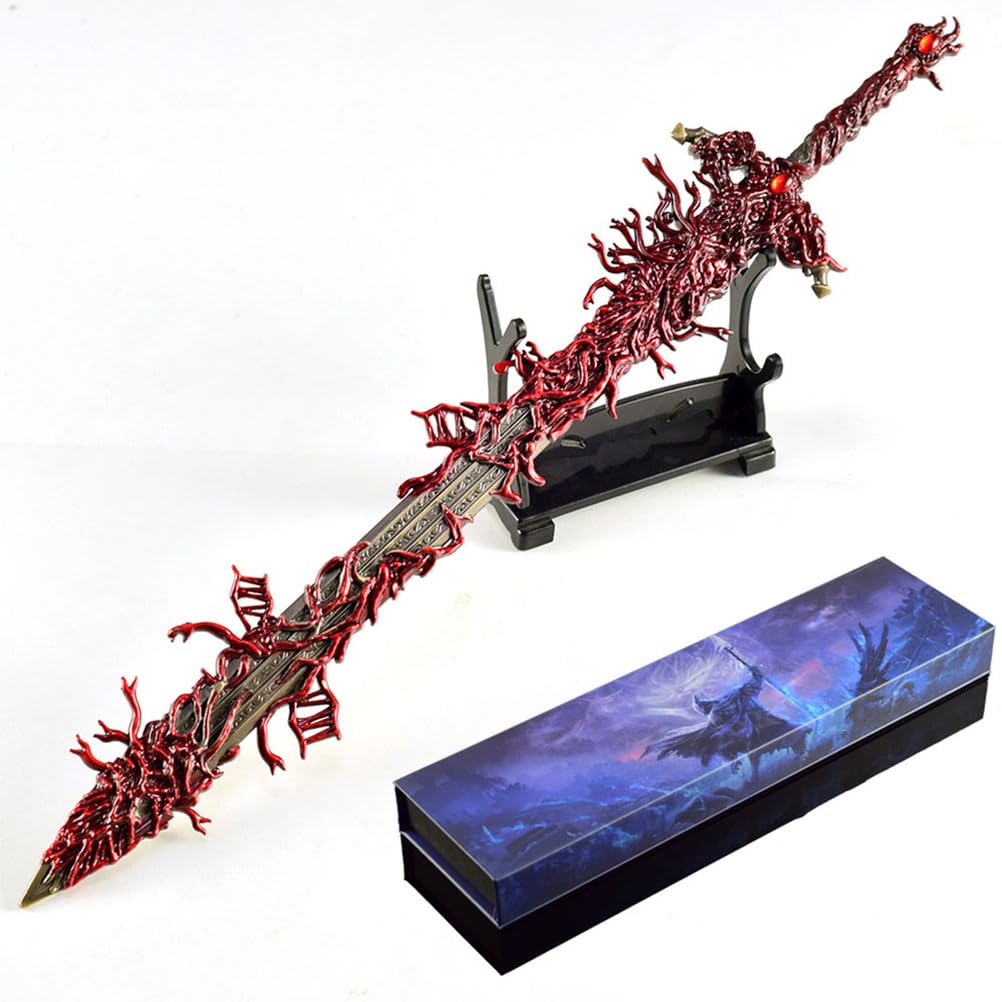 Wonsunte One Color Elden Rings Model 30Cm/11.8In Blasphemous Blade Models With Box Game Prop Collection Desk Ornaments Games Memorabilia Best Gifts For Gamers Collectors