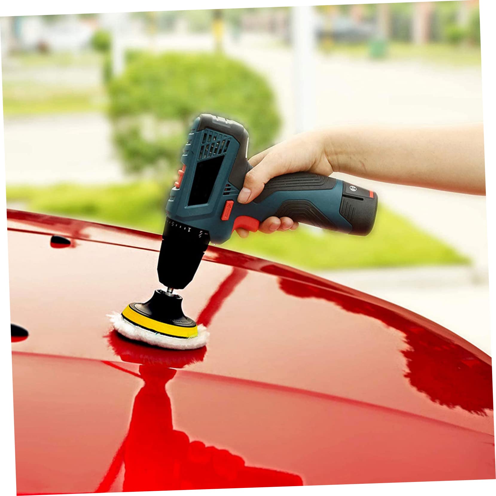 MAGICLULU Teiliges Polierpad Set für Bohrmaschine Polierwerkzeug für Autopflege Polierpad für Kratzerbeseitigung Geeignet für Möbel Schmuck und Metalloberflächen