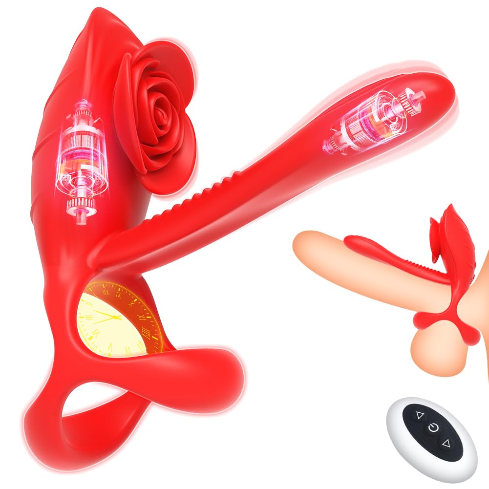 Anillo Vibradorador pene Clítoris Sex Toýs Couple - Cock Ring con Estimulador de Clítoris Femenino, Anillo Vibrador Mando Distancia para Retardante Eyaculación, Vibradorador Hombre Juguetes Eróticos