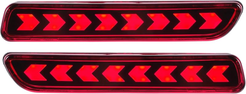 Luz traseira de neblina e freio LED para para-choque A ABSOPRO Suzuki SX4 2006–2018 – Par