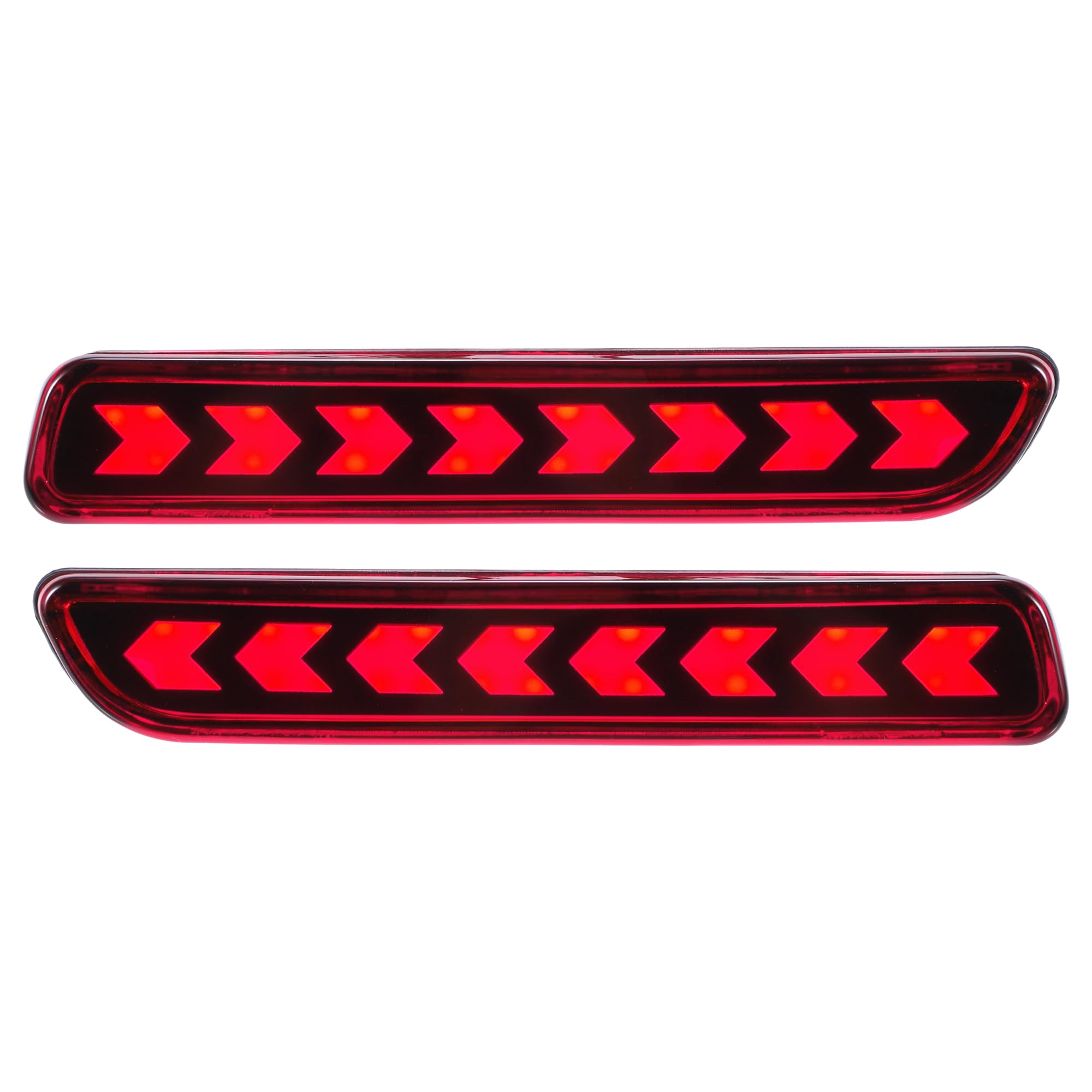 LED Rear Bumper Reflector Fog Brake Tail Light Red Light for Suzuki SX4 2006-2018 Plastic Red Lens 1 Pair