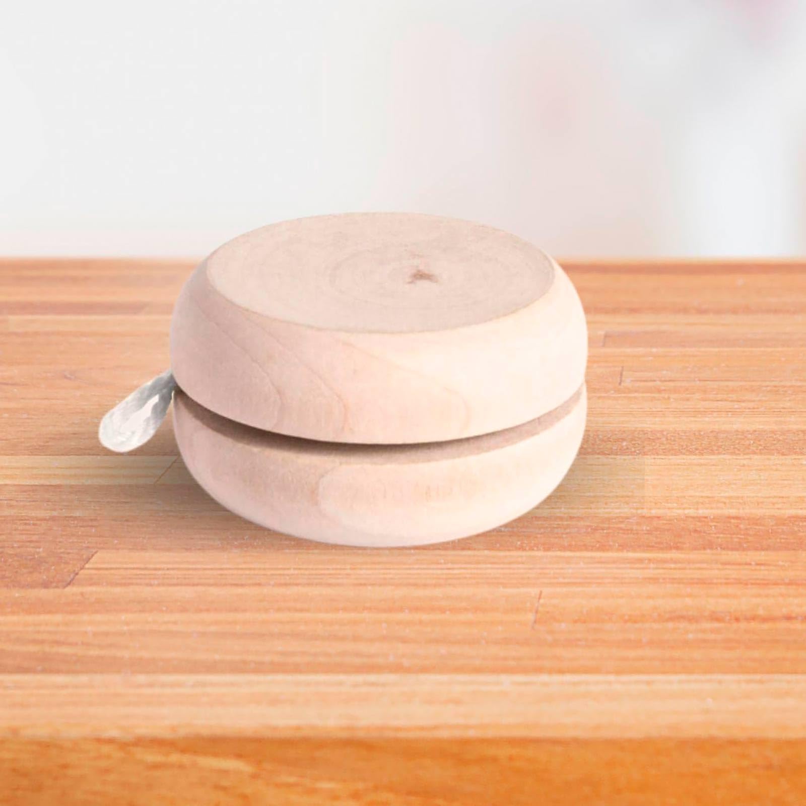 Lote 25 Juego Yoyos de Madera Natural . Detalle Genial para Regalos de Cumpleaños Infantiles, Niños Clase, Comuniones, Boda o Bautizos