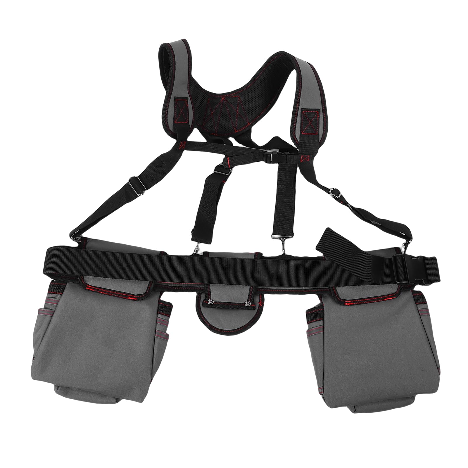 Ceinture à Outils Professionnelle, Jarretelle de Poche d'électricien Réglable en Tissu Oxford avec Rangement Multi-poches pour les Travailleurs de la Construction