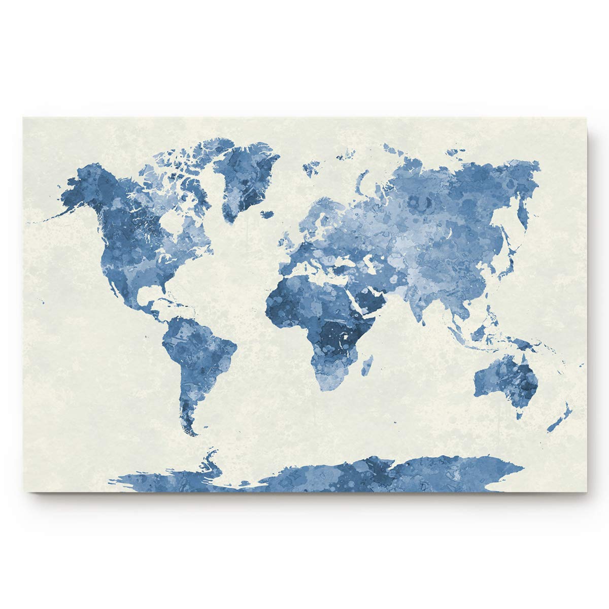 LEO BON Indoor Door Mats Non Slip Front Door Rug Watercolor World Map Globe Art Washable Inside Floor Door Mat Entryway Mat 24"(L) x 16"(W) Inch