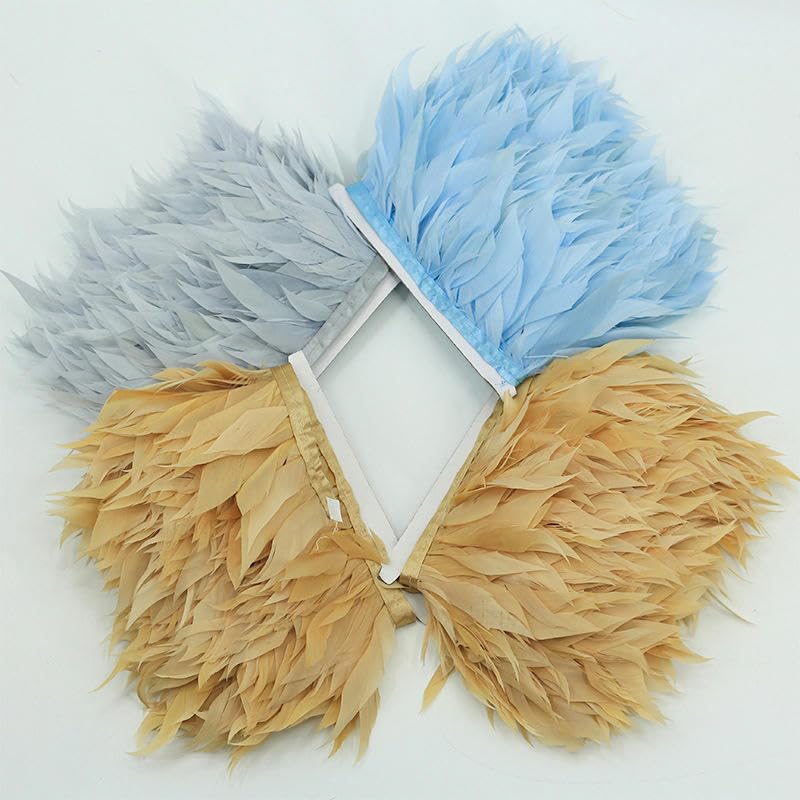 Bricolage plumes loisirs créatifs multicolore sur frange抗掉毛饰边