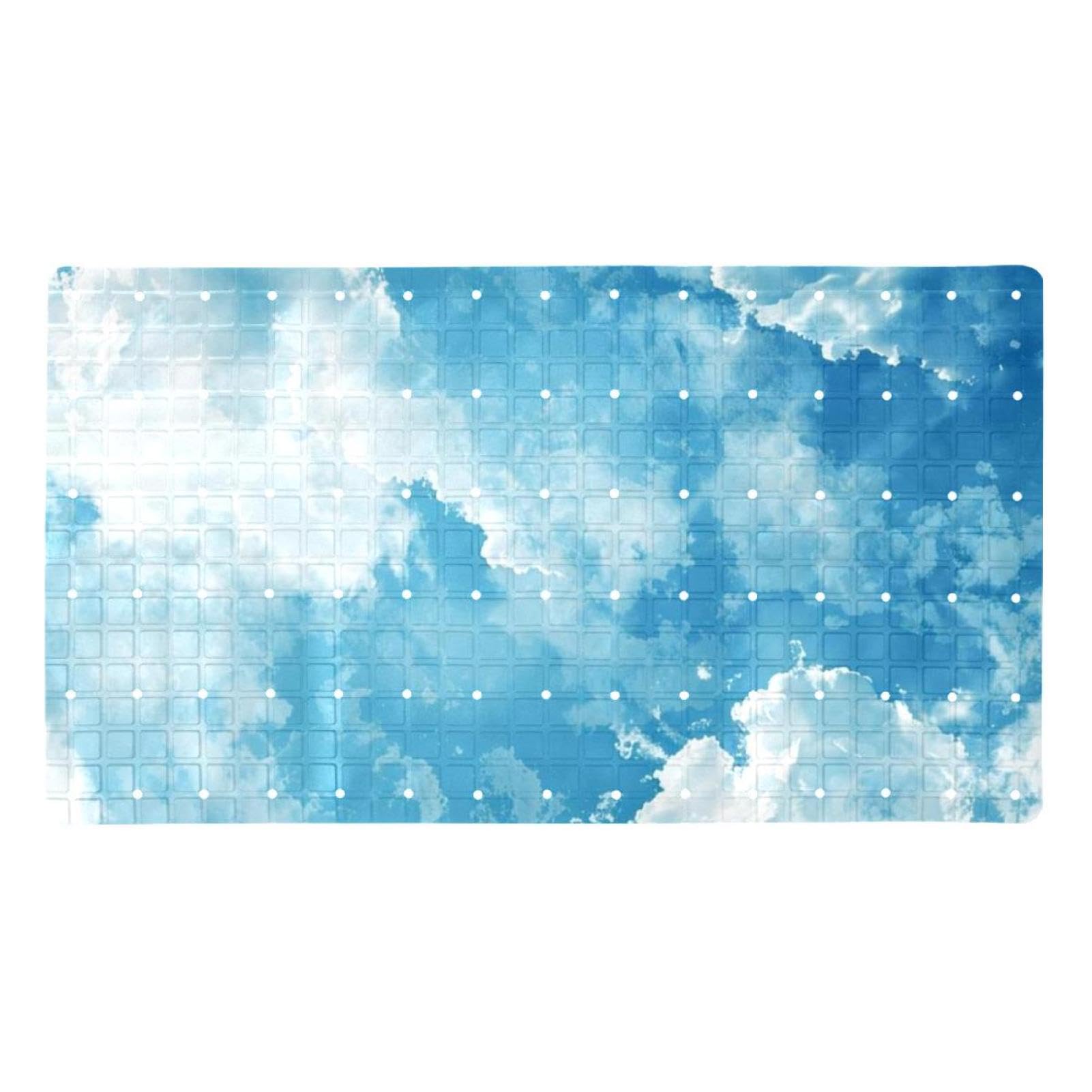 Alfombrilla de baño de alta calidad y diseño elegante Blue Cloud Sky