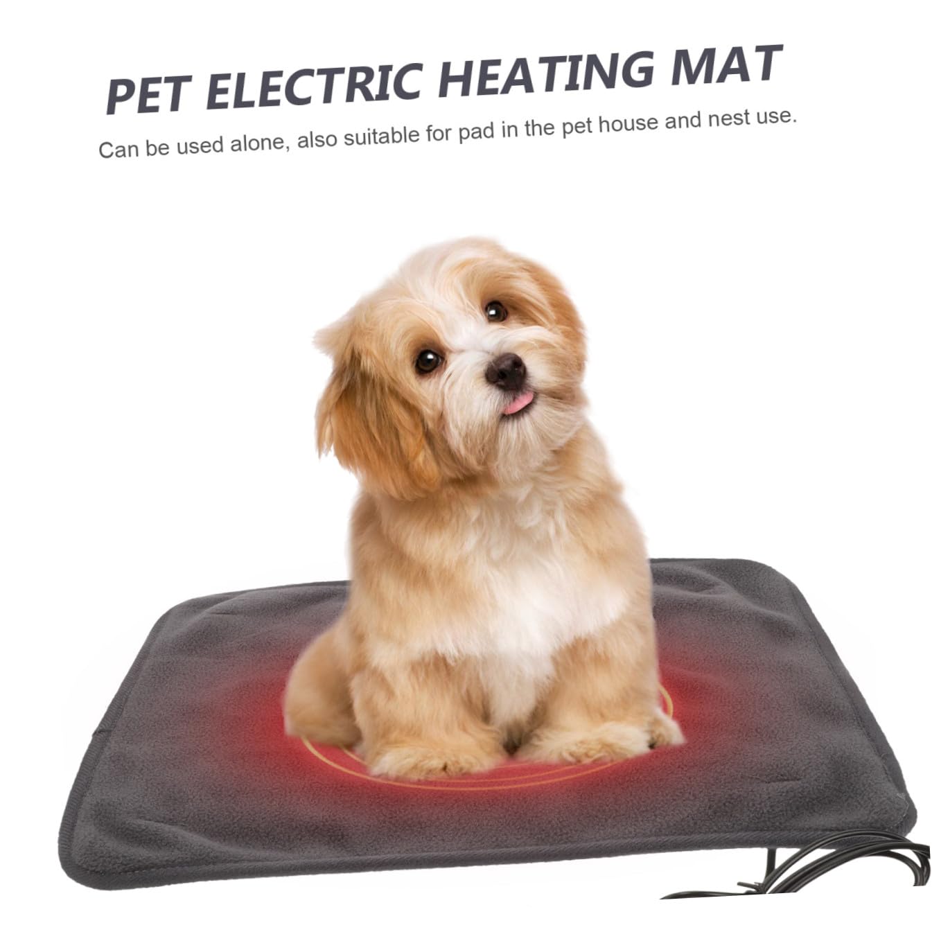 UKCOCO Tapis Chauffant USB pour Animaux, Coussin de Couchage en Polyester