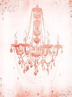 Posterazzi Collection rouge silver ljuskrona poster tryck av OnRei (12 x 9)