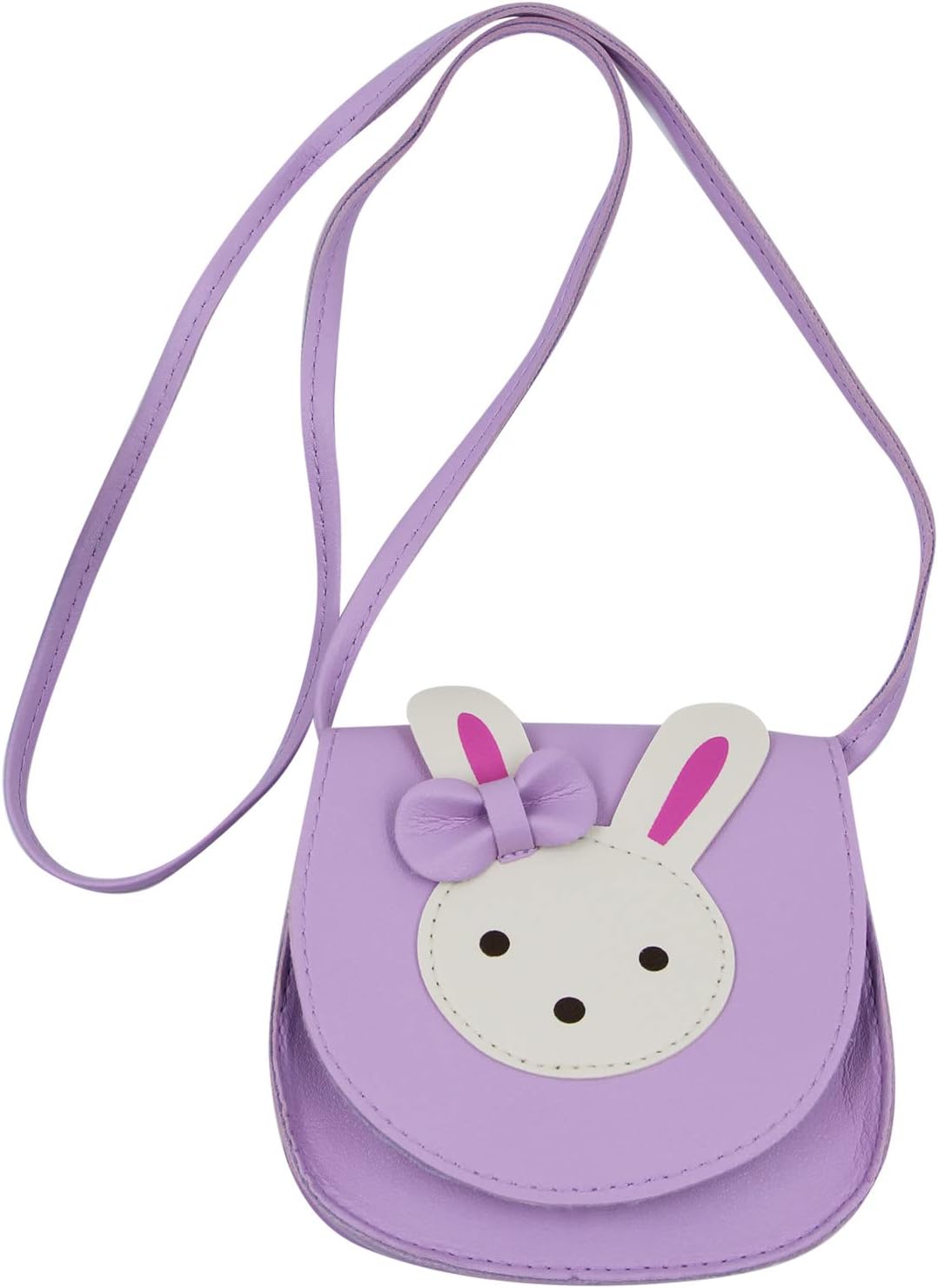 Little Girls' Cute Rabbit Crossbody Purse Small Bow Shoulder Bag Handbag for Kids Toddlers - Image 2