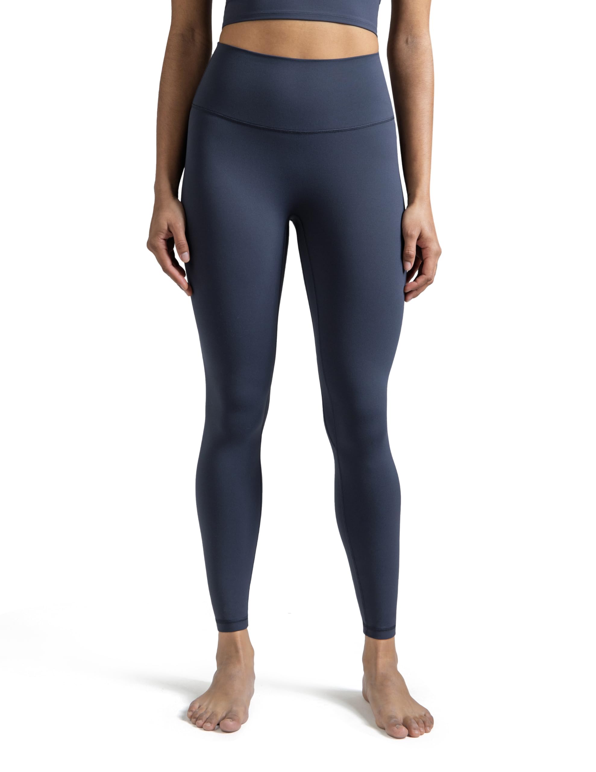 Colorfulkoala Dreamlux No Front Seam Leggings for Women 25"/28" Inseam, Seamless High Waisted Buttery Soft Yoga Pants
