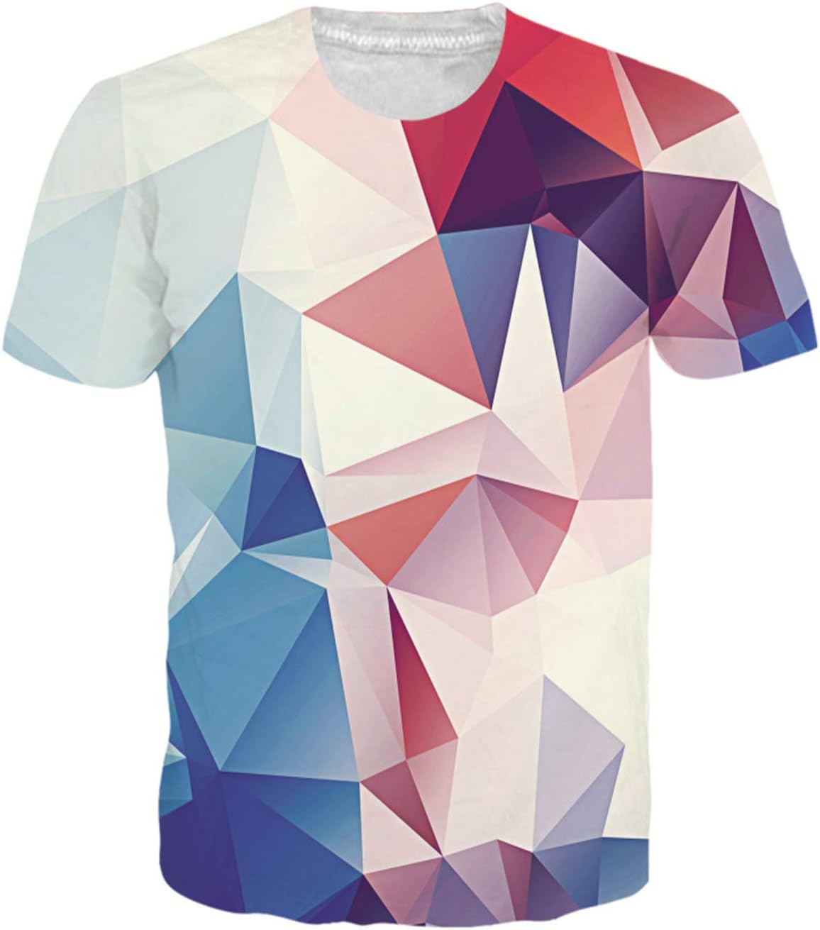 Men's Colorful 3D Print T-Shirt Short Sleeve Fashion Casual Tees