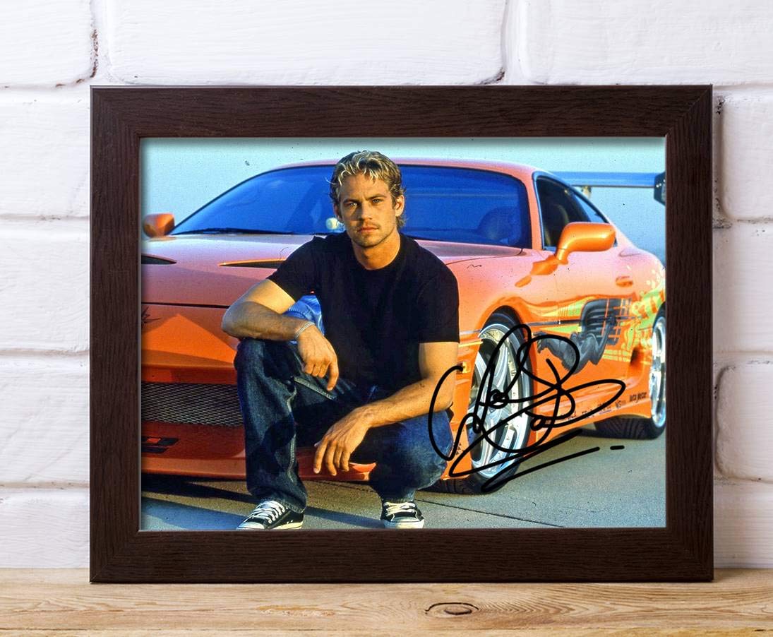 Paul Walker Furious 7 Autographed Signed 8x10 Photo Reprint #81 Special Unique Gifts Ideas for Him Her Best Friends Birthday Christmas Xmas Valentines Anniversary Fathers Mothers Day