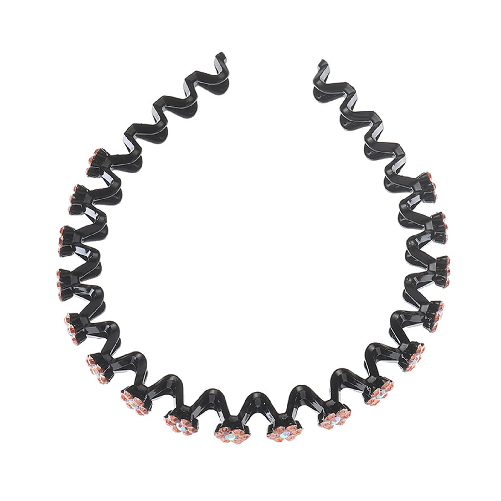 Vakkery Cerchietto per capelli da sposa con fiori e perle, accessorio per capelli da sposa, per donne e ragazze (oro