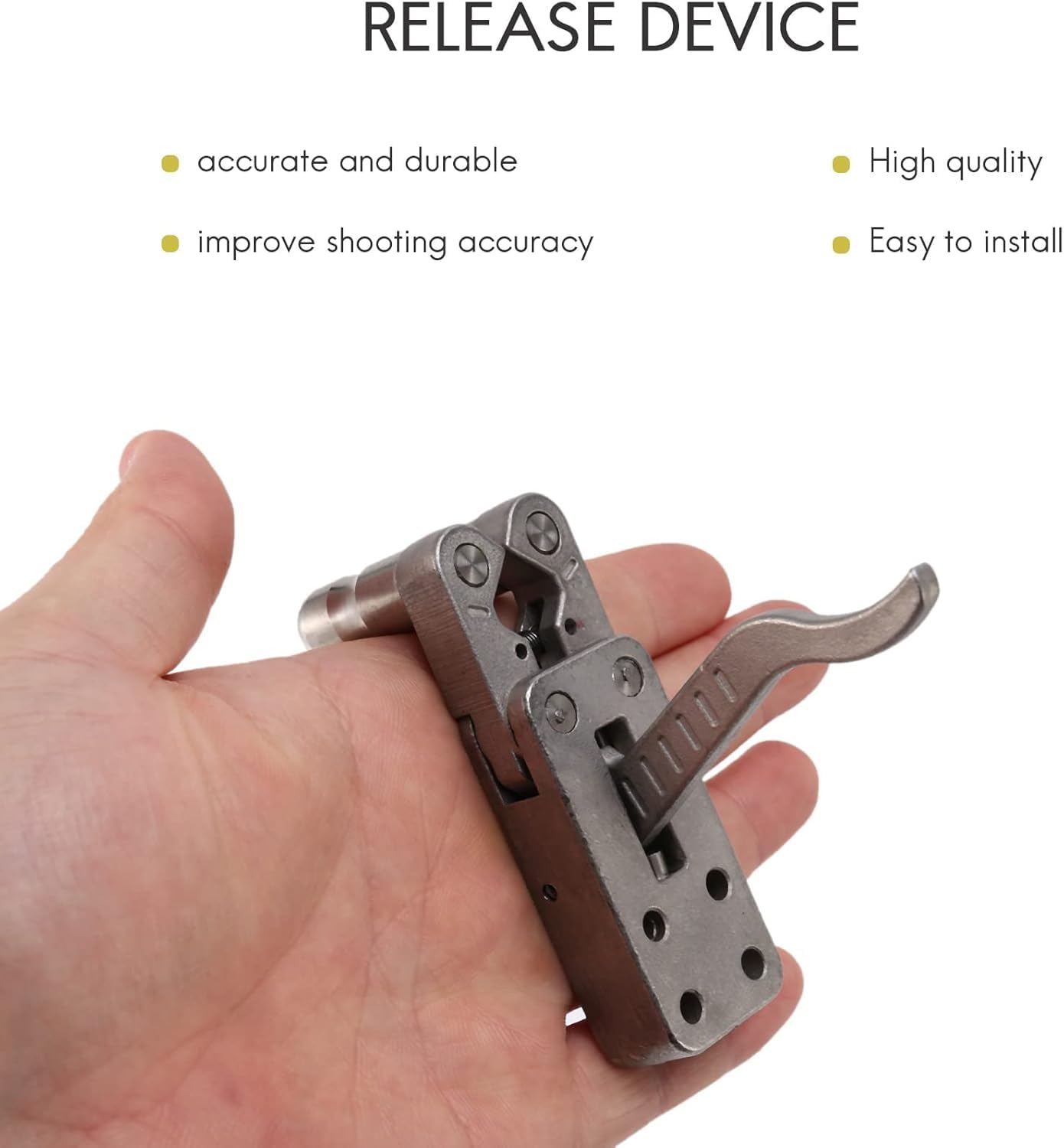 Dispositivo di Rilascio della Fionda, Grilletto Della Catapulta in Acciaio Inossidabile, Accessorio Fai Da Te per Grilletto Della Fionda Esterni Slingshot Tirachinas Profesional de Caza Potente