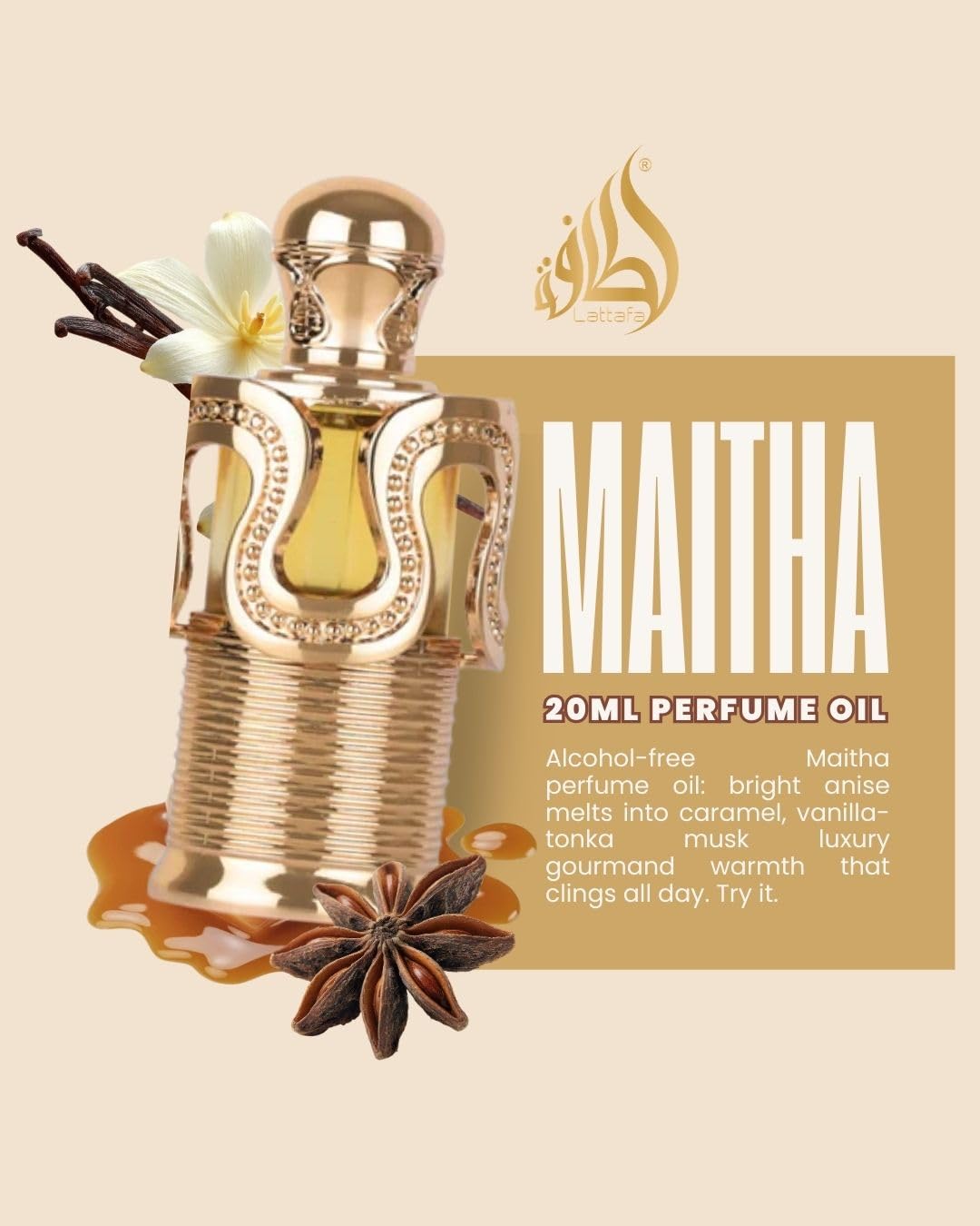 Lattafa Maitha Pure Concentrated Oil 20ml