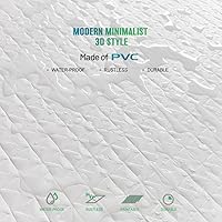 Vista 5 de Azulejos de techo profesionales impresos a cuadros de 2 x 4 pies, panel de techo de PVC de 24 x 48 pulgadas, impermeable, lavable y resistente al