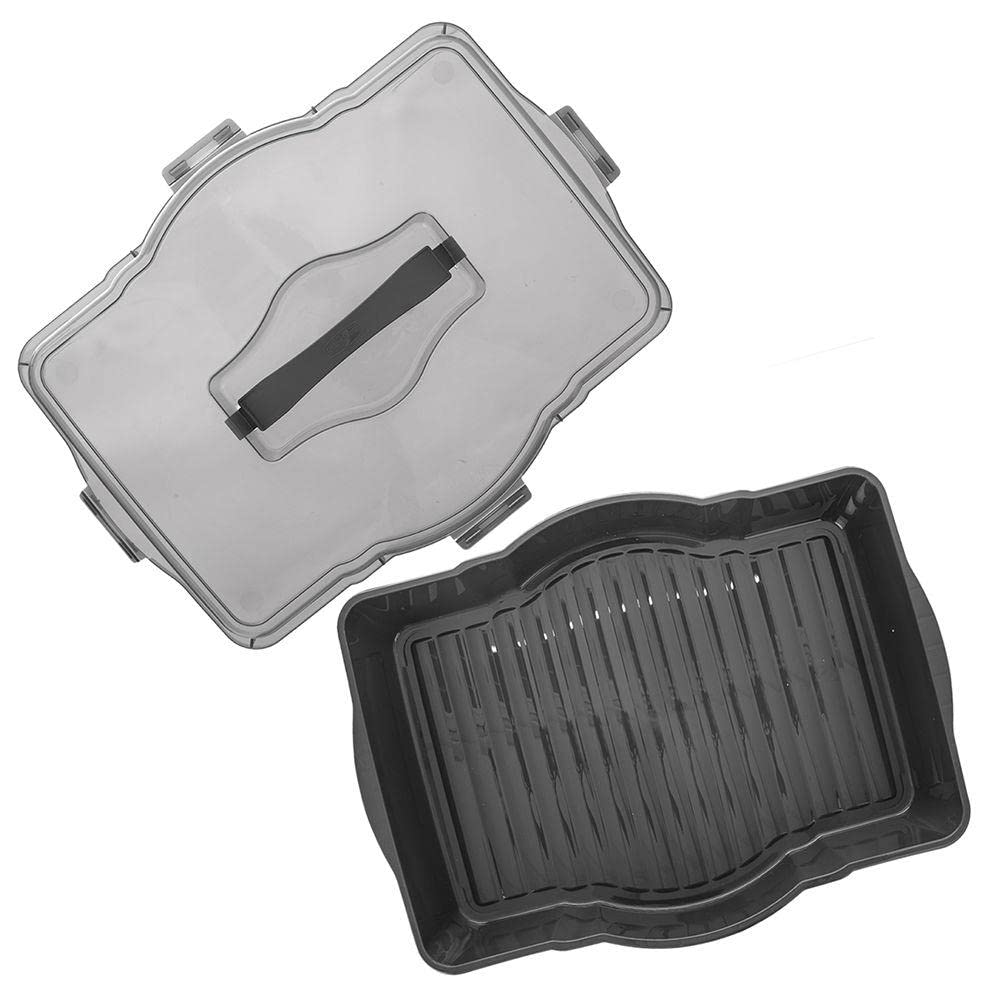 orion group Contenitore da cucina per il trasporto degli alimenti | con coperchio, maniglia per torte, 45 x 35 x 9,5 cm