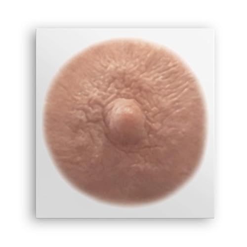 TataTattoos. Tatuaje temporal realista de pezónAreola., Crema