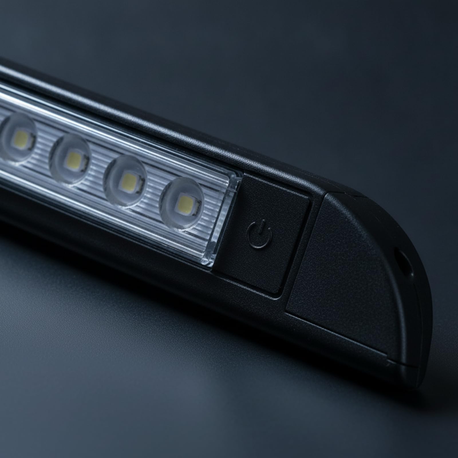 Lámpara LED con 9 Diodos Emisores lgada Luz LED con Carcasa PC y Lente Rectangular Compacta para Campamento, Lectura en Vehículo,