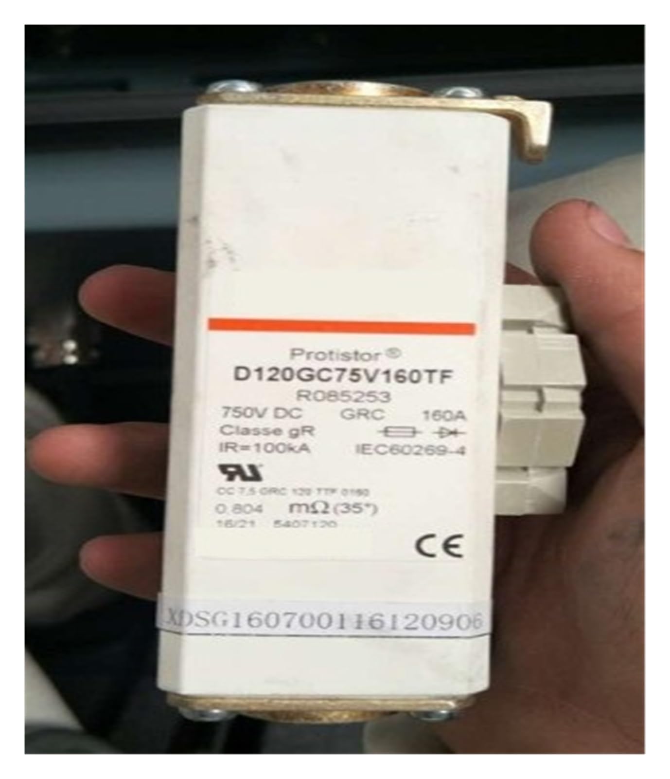QRUYHBAJU Fuses D120GC75V50TF 750VDC GRC 50A CC 7.5 120 TTF 0050 B220824 D120GC75V63TF Q082400 D120GC75V80TF Z090435