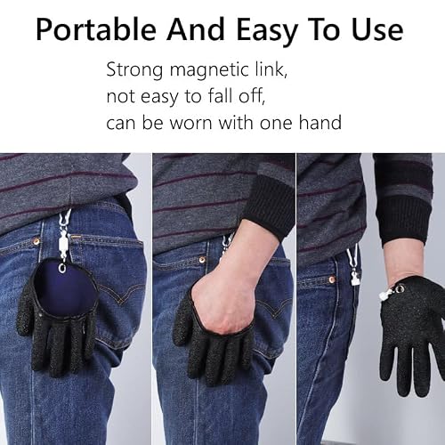 Beepow Fishing Glove,Fishing Catching Gloves For Fisherman Protect Hand, Fishing Puncture Proof Gloves, Anti-Slip Fishing Gloves #TOP4