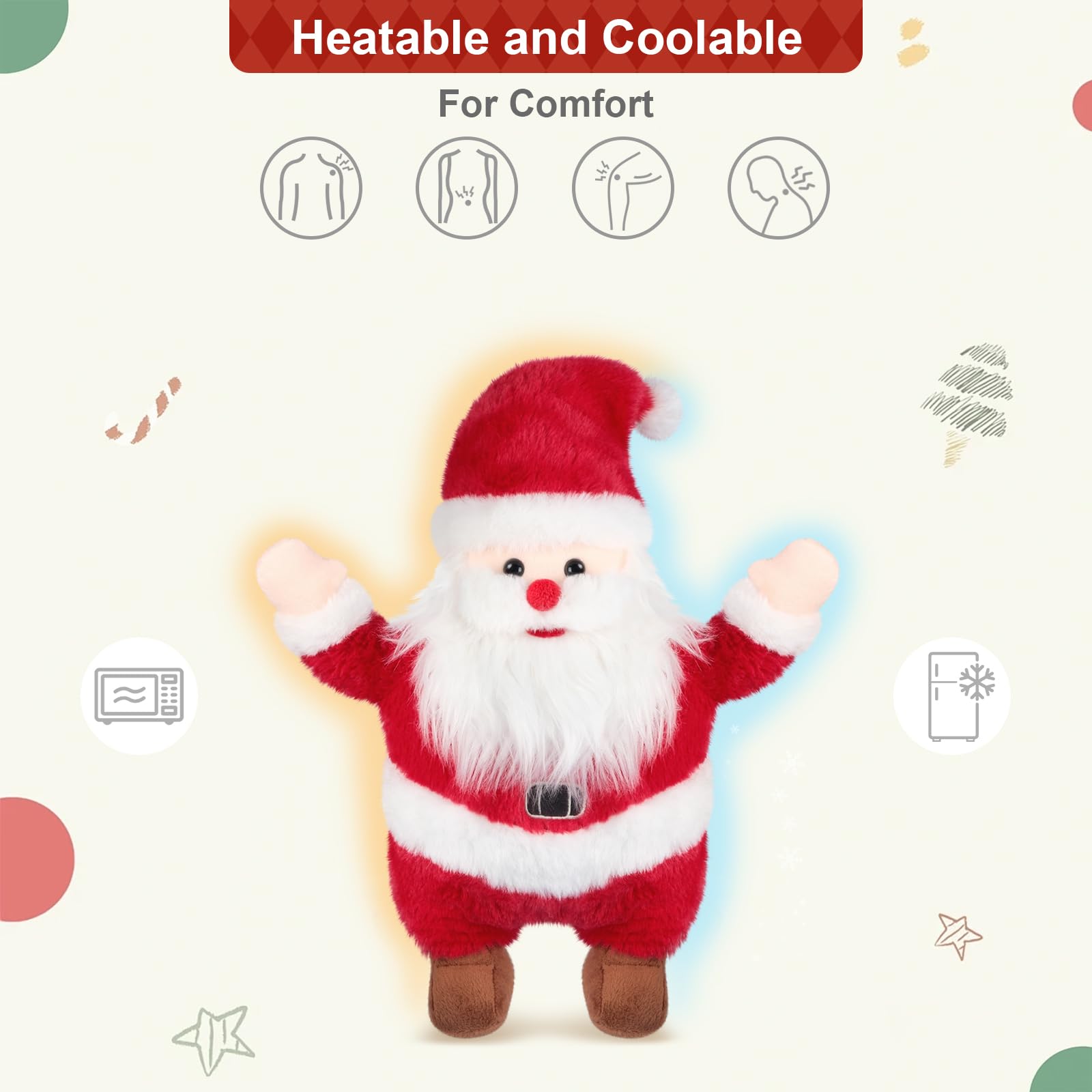 Amazon.com: SuzziPals Heatable & Coolable Christmas Toys Santa
