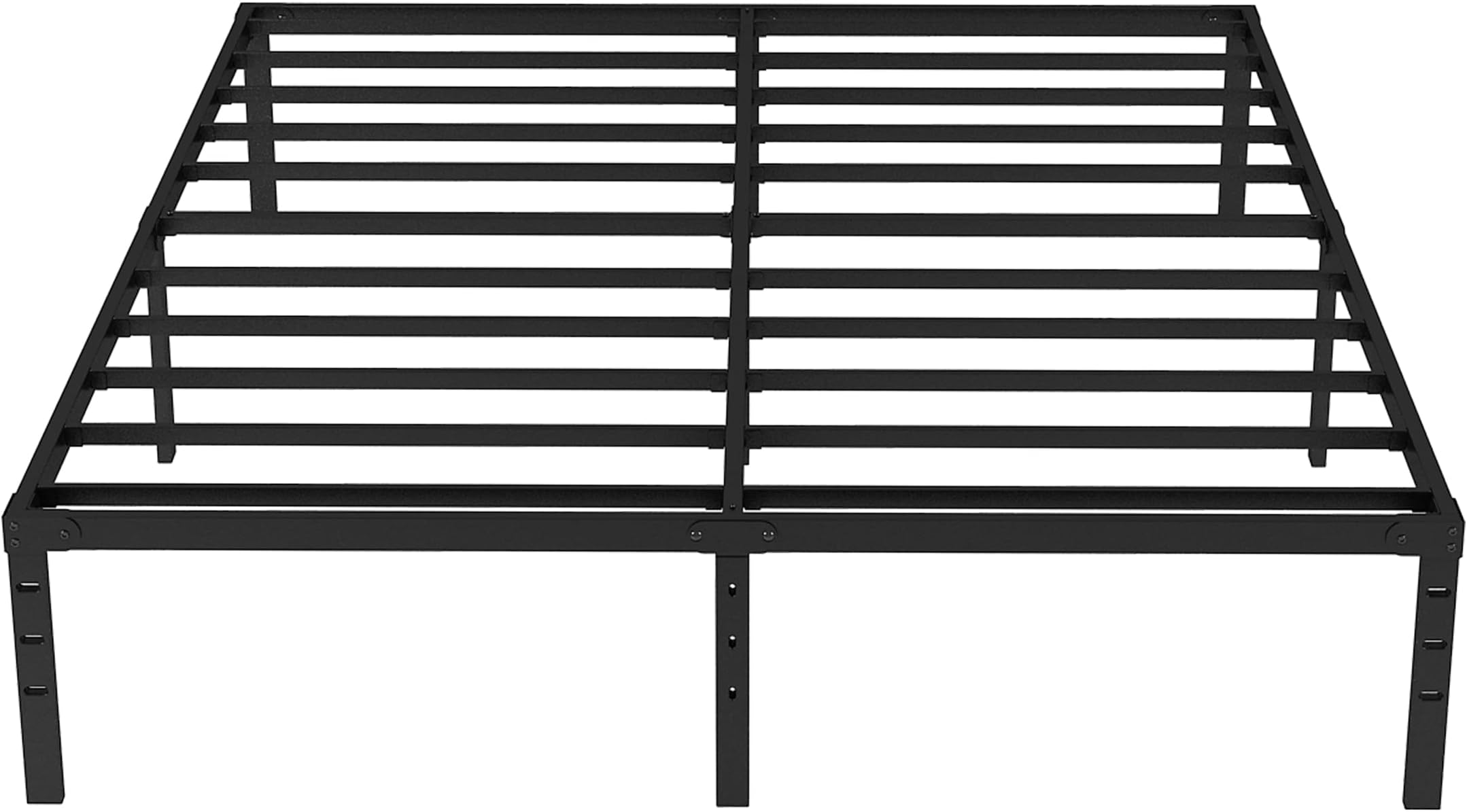 NEW JETO Metal Bed Frame-Simple and Atmospheric Metal Platform Bed Frame, Storage Space Under The Bed Heavy Duty Frame Bed, Durable Twin Size Bed Frame, 18 Inch, Twin