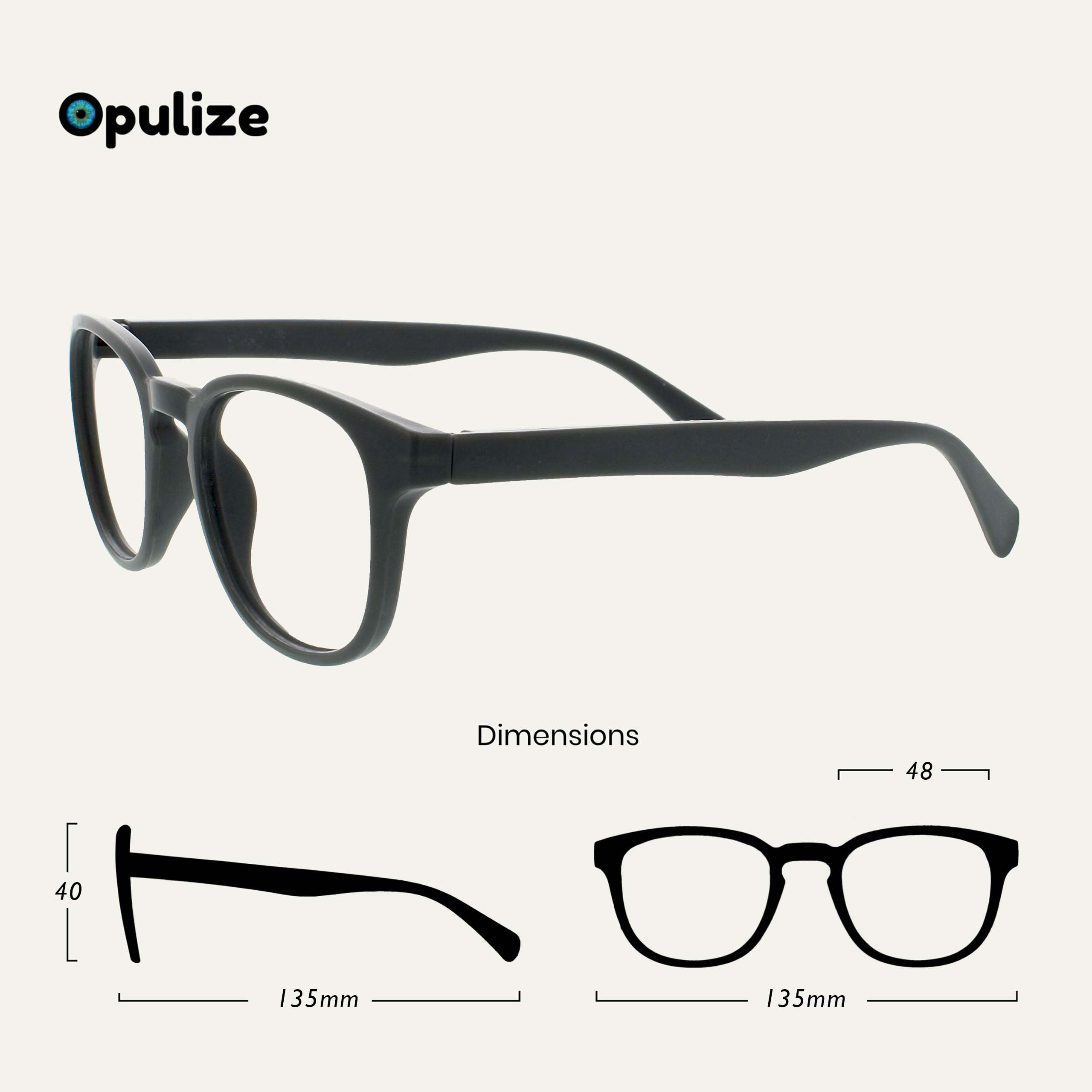 OPULIZE Pop Gafas de Lectura Pack de 2 Redondas Violeta Mate — view 2