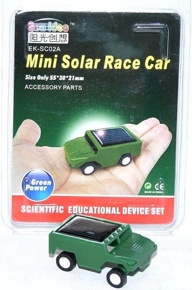 Sun idea Mini Solar Race Car Set in Green (EK-SC02A)