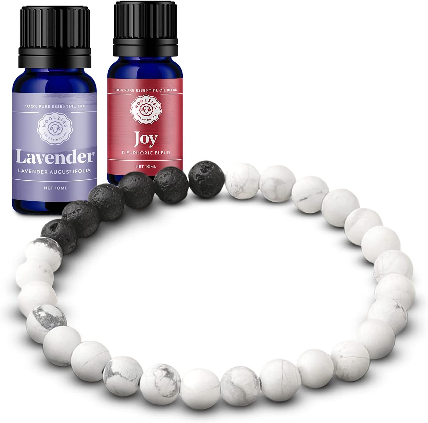 Pulsera Difusora Aromática Woolzies Lava Rock con Aceites