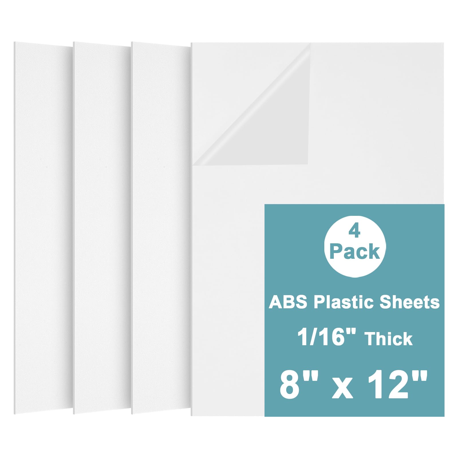 White ABS Plastic Sheet - Durable & Moldable -32