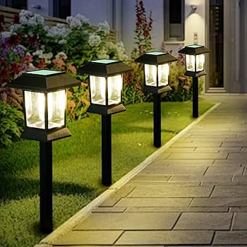 ライト・ランタン OVERLAP THE LIGHT soil hack society 6 Pack Solar Pathway Lights Outdoor Waterproof, Dual-Use