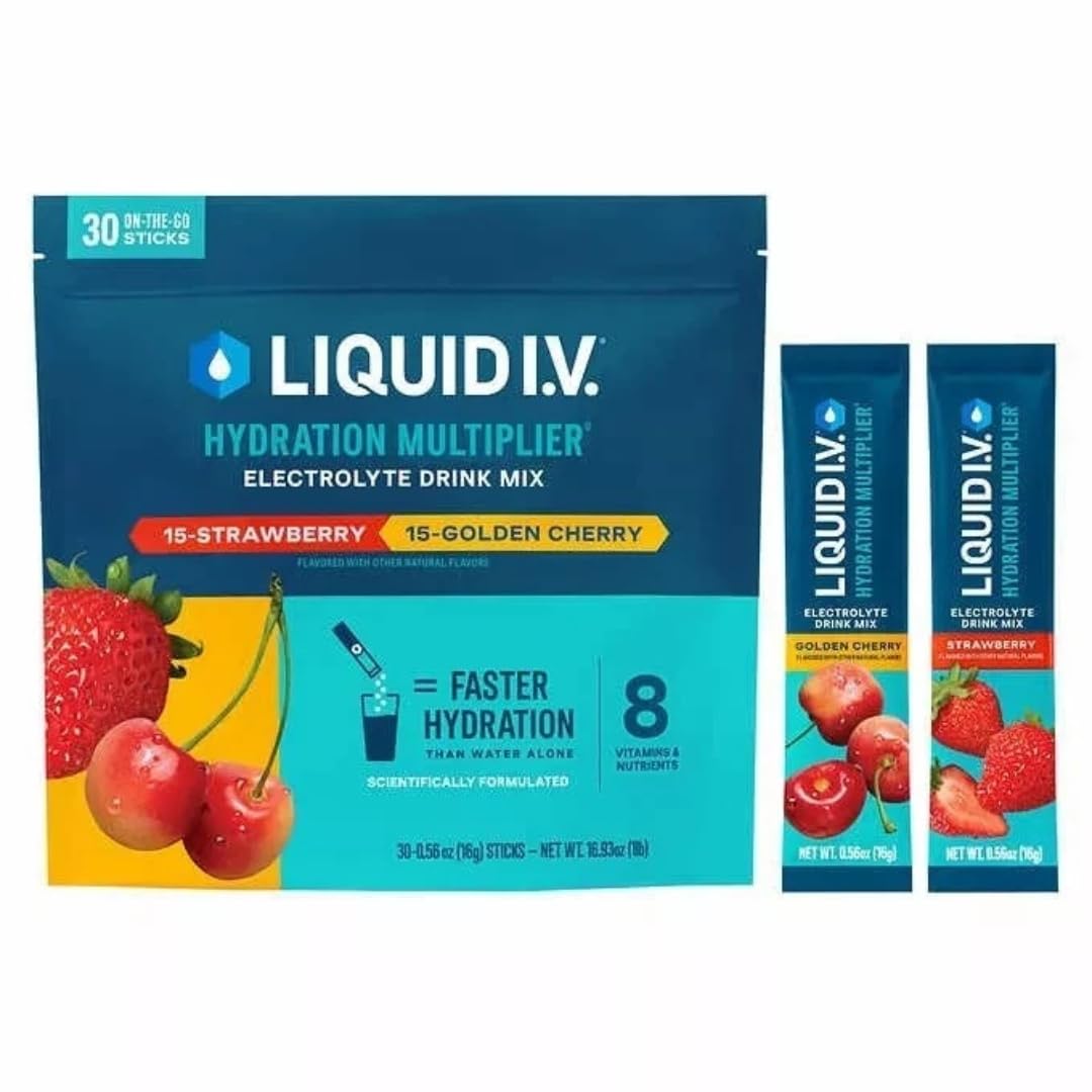 Liquid I.V. Hydration Multiplier, 30 Individual Serving Stick Packs in