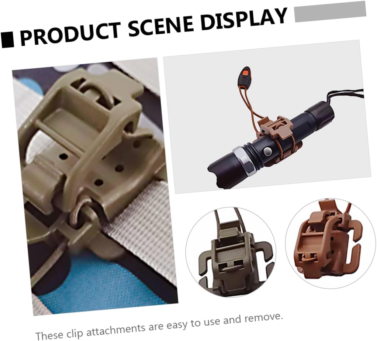 Mikikit Back Hanger Webbing Whistle Camping Buckle Rucksack Bag Clips Webbing Clip Outdoor Gear Clip Walking