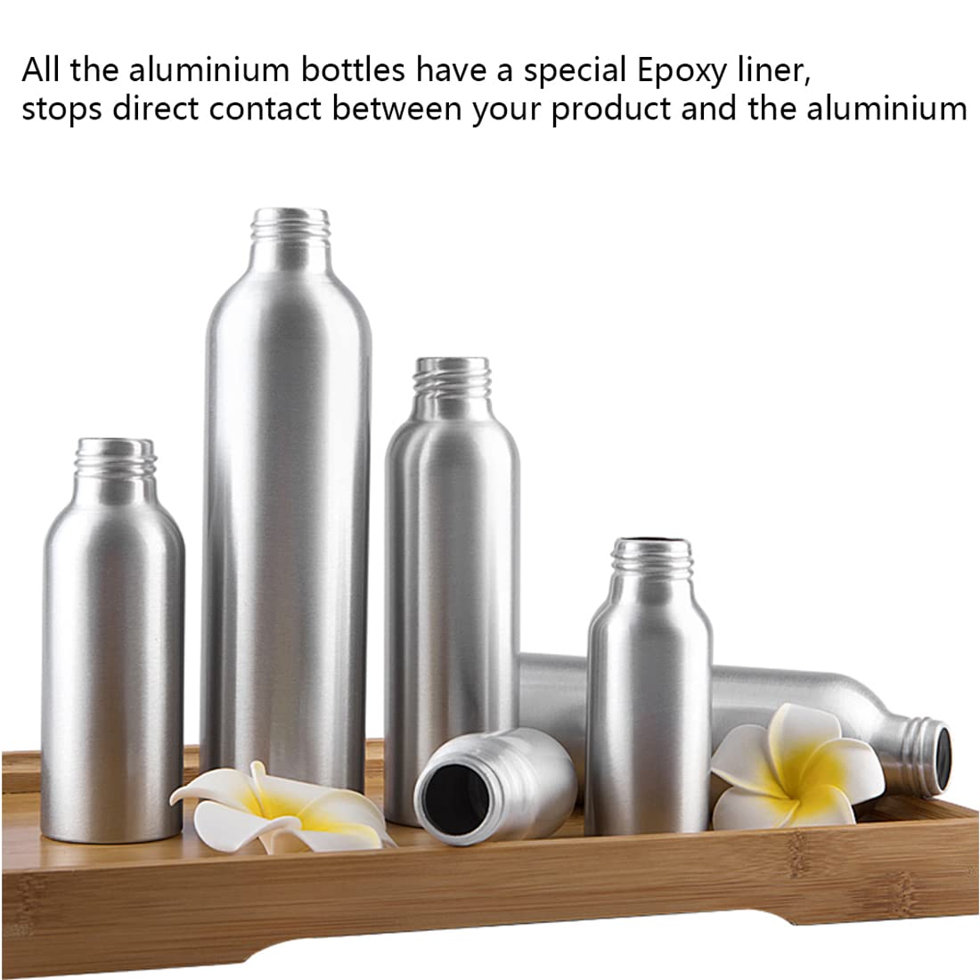 12 Piezas Recargable 250ml Botella de Aluminio con Cabeza de Bomba loción Botellas, para Jabón de Emulsión Gel de Ducha