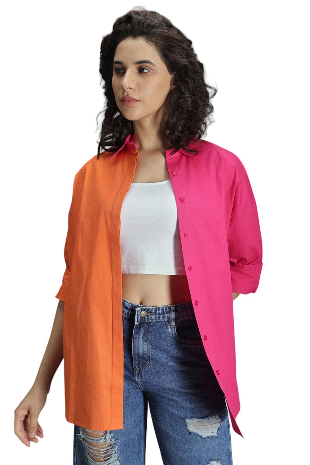 high star Women's Cotton Oversized Fit Shirt-picture-46