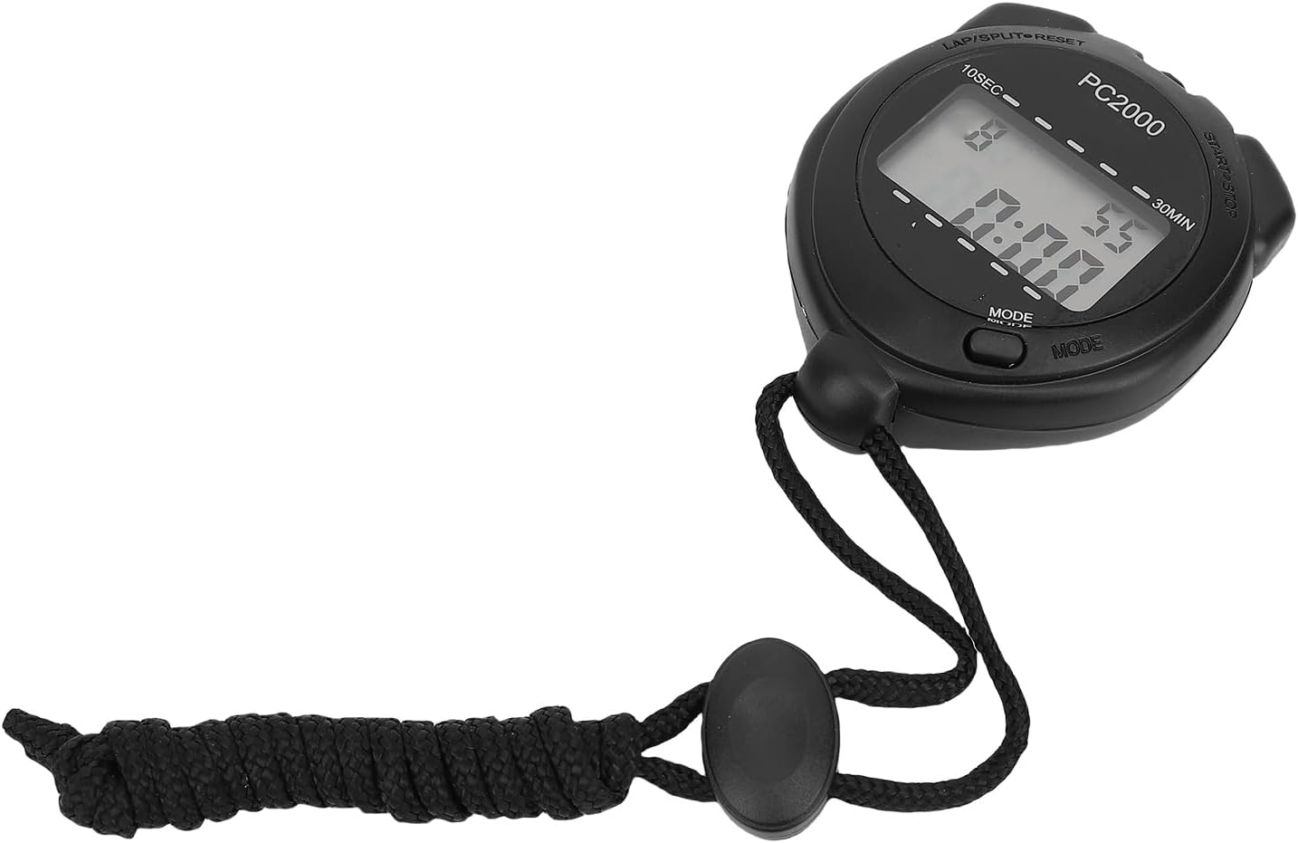 Electronic Digital Sport Stopwatch Timer Versatile Functional Large Display for Running Swimming Training, Plastic Clear Time Display for On the Go Athletes