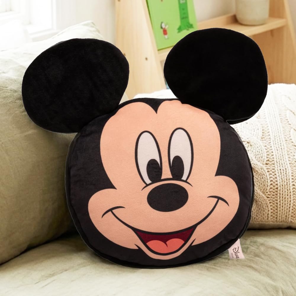 Mirada Mickey Face Cushion – Adorable Soft Face Toy, Stuffed Pillow, for Kids, Girls & Boys, Disney Licensed Decor – 35cm-image-33