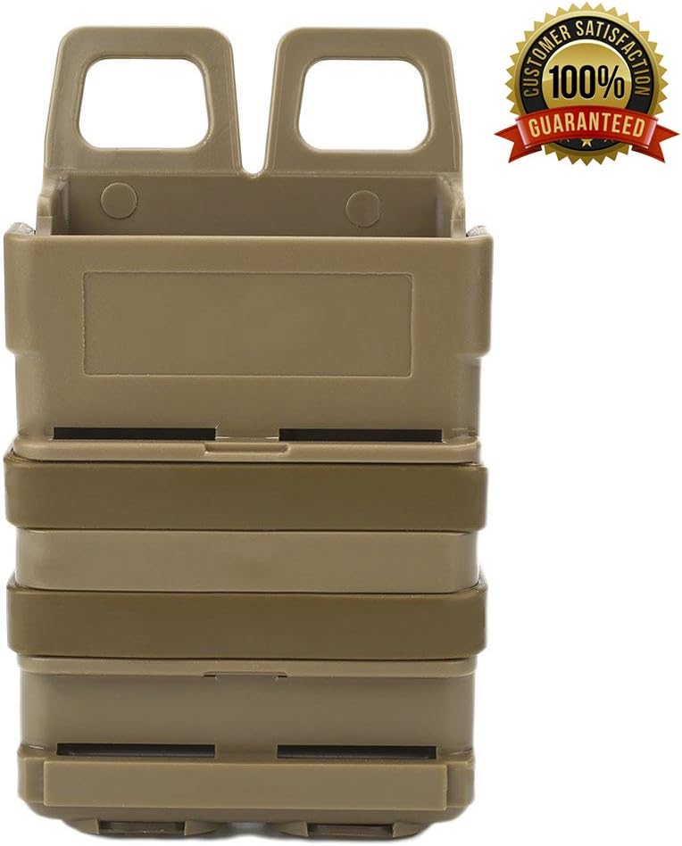 Sharktical 223 Rigid Magazine Pouch for M4 Style Mag, Belt or MOLLE Version - Khaki