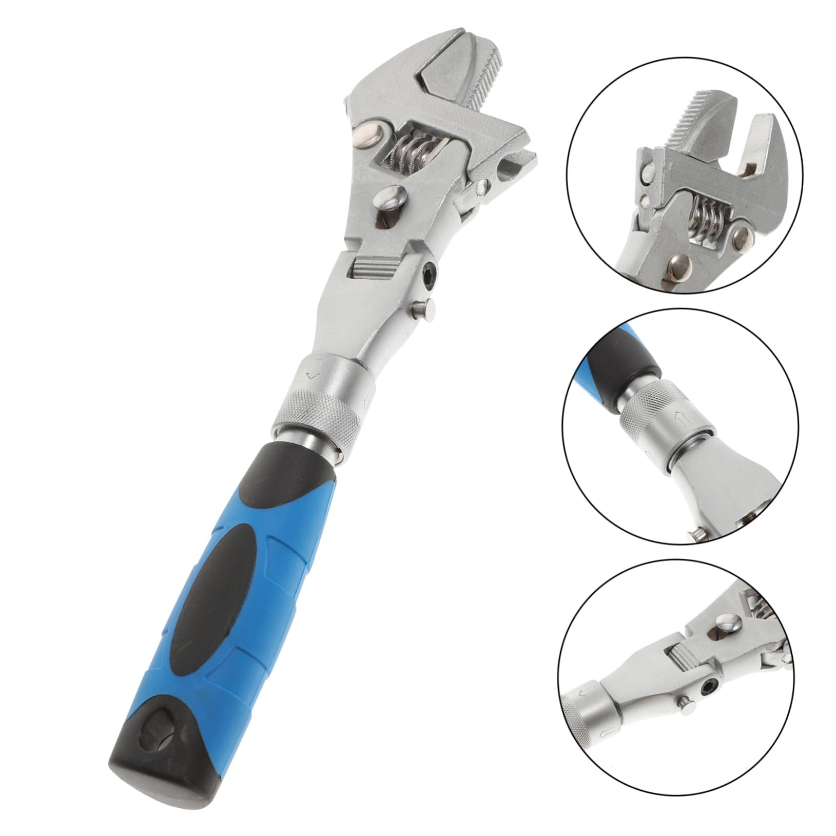 DOITOOL Llave de Trinquete Multifuncional Plegable Mango Giratorio 180 Grados, Acero Cromo-molibdeno Resistente y Diseño Telescópico para Mantenimiento Mecánico y Automotriz