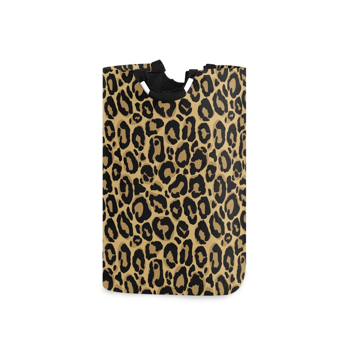 Mnsruu Multicolor Leopard Animal Print Laundry Basket Collapsible Laundry Hamper With Handle Foldable Laundry Bin