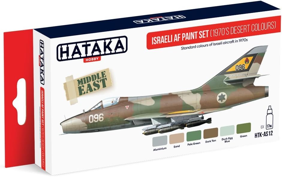 Hataka Israeli AF paint set (1970’s desert colours) Paint Set # AS12