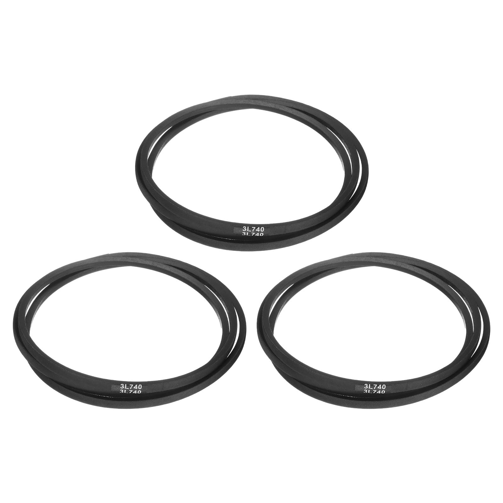 uxcell 3L240 Classic Wrapped Rubber V-Belt, 24"(610mm) Outside Circumference, 3L Profile V Belt 3/8" Width 7/32" Height — view 217