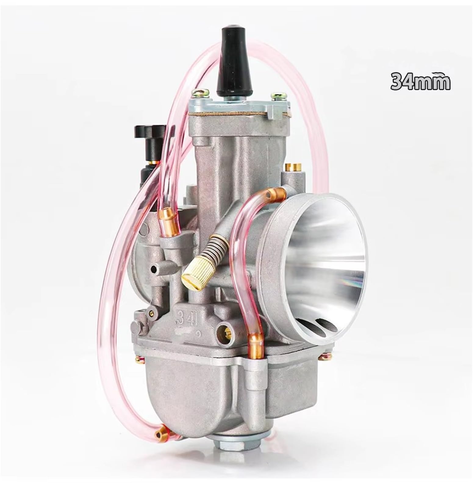 Carburateurs pour Moto pour Moto Universelle pour ZSDTRP 2T 4T pour carburateur pour PWK 21 24 26 28 30 32 34mm avec Jet Puissant pour Moteur Course Carburettor(Orange kit)