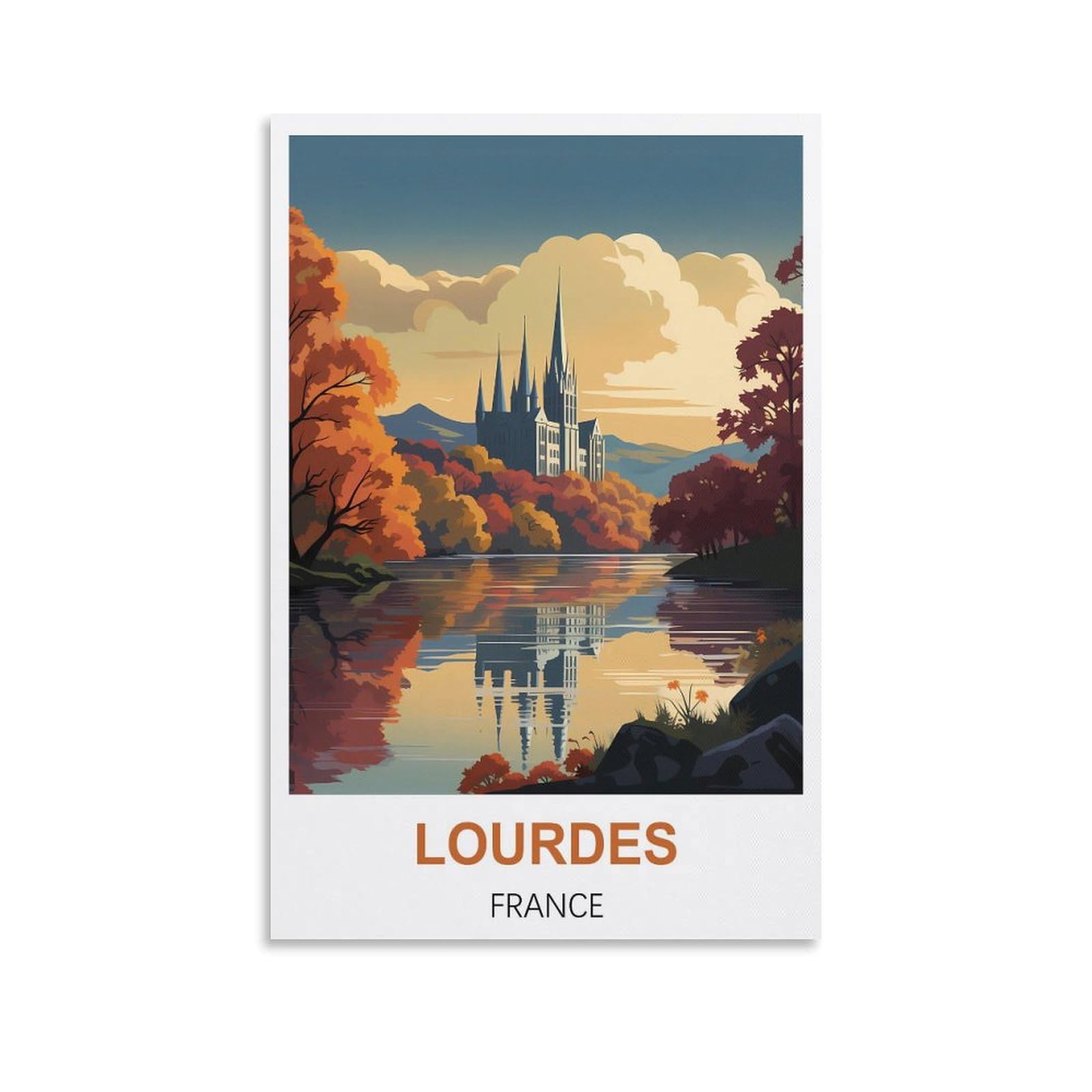 Metal Tin Sign,Lourdes Frances,Vintage Plaques Poster Plaque Decor Retro Posters Gallery Wall Art Print 15x30cm