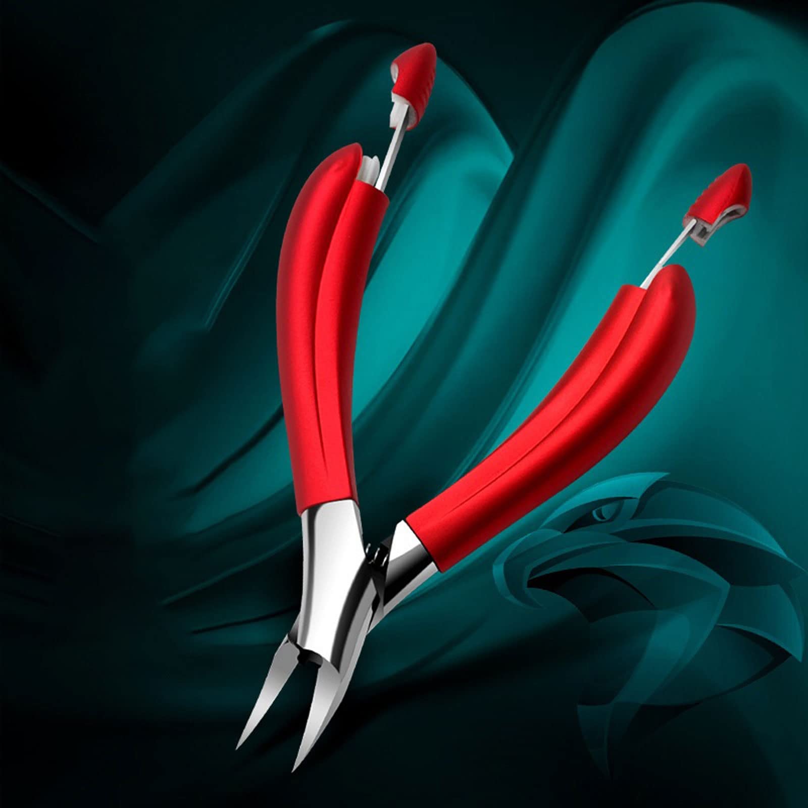 Cortaúñas Tijeras para ranurar uñas Juego Combinado de cortaúñas Alicates de olécranon de Punta Afilada para Uso doméstico Alicates para pedicura para uñas de los pies