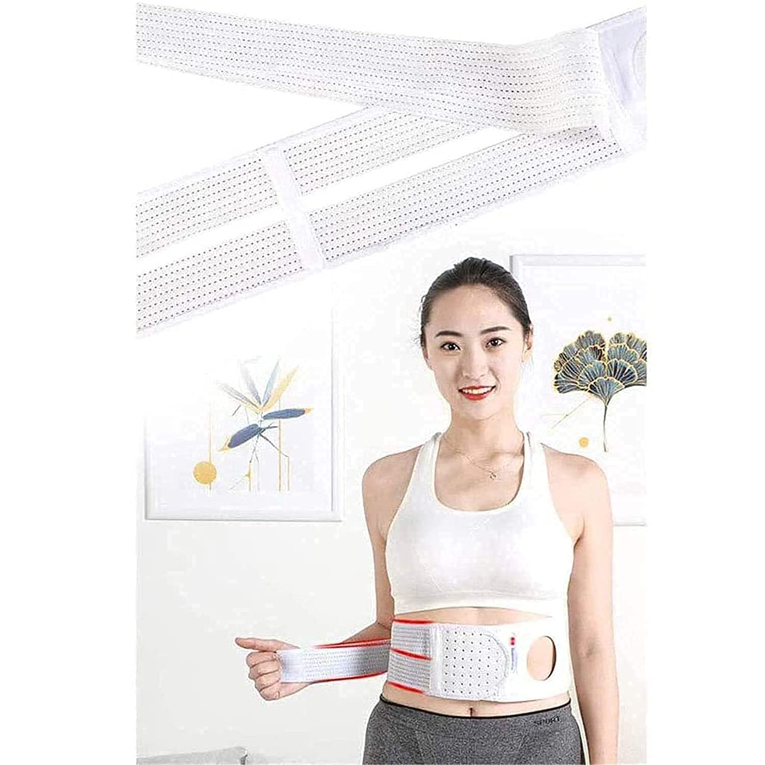 Soporte para estoma, cinturón para Hernia de ostomía, Bolsa de colostomía, Carpeta Abdominal con Apertura de estoma para Mujeres y Hombres, Pacientes con ostomía