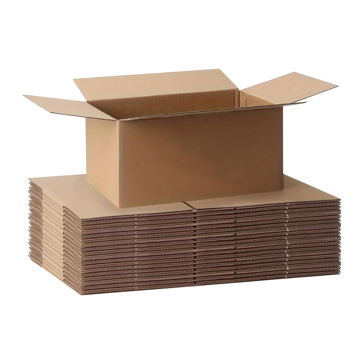 Cajas de cartón corrugado con tapa: pack de 20 unidades marrones para regalos elegantes